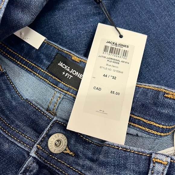 NEW Jack & Jones Classic Slim Straight / Tim Fit Jeans Men’s Big & Tall Sz 44x32 - Picture 10 of 13